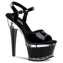 Shoes InStyle《六吋》美國品牌 PLEASER 原廠正品透明漆皮霓虹螢光厚底高跟涼鞋 出清 特價『綠色』 歷史價格詳細信息