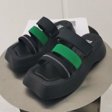 『真皮世家』包頭厚底粗跟一字帶涼鞋女真皮2023新款春夏季超高跟防水臺后空鞋 歷史價格詳細信息