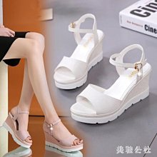 現貨熱銷-ins百搭學生坡跟涼鞋女厚底鞋夏天新款女鞋子高跟平底鞋性感粗跟羅馬 36421CFLP 價格比較,價格查詢,歷史價格詳細信息