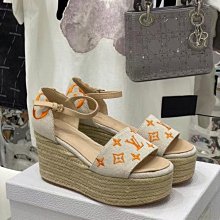 【熱賣精選】夏季厚底增高時外穿一字拖松糕底涼拖鞋女防水臺花朵 歷史價格詳細信息