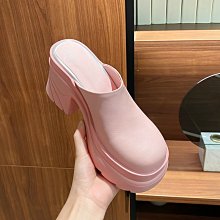 『真皮世家』包頭厚底粗跟一字帶涼鞋女真皮2023新款春夏季超高跟防水臺后空鞋 歷史價格詳細信息