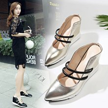 真皮涼鞋女坡跟夏季2023年新款中跟軟底中年時尚媽媽涼鞋防滑大尺碼 歷史價格詳細信息