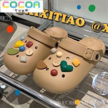 細細條 親子洞洞鞋夏男女外穿日系e防滑軟底情侶包頭涼拖鞋沙灘 歷史價格詳細信息