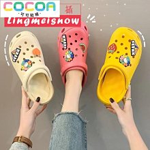洞洞男韓版透氣ins潮涼夏季外穿軟厚底防滑情侶懶人頭拖 歷史價格詳細信息