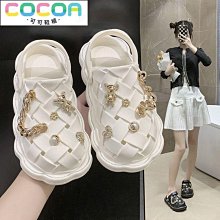 高顏值拖鞋女夏外穿防滑EVA踩屎感涼鞋時尚百搭爆款高跟ins涼拖鞋 歷史價格詳細信息