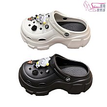 黑色厚底洞洞鞋女夏款2023新款瑪麗珍涼鞋防滑包頭增高半拖鞋女士 歷史價格詳細信息