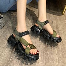 熱銷新款 PRA*普 松糕厚底涼鞋4.5cm 輕便運動涼鞋 明星大牌同款 價格比較,價格查詢,歷史價格詳細信息