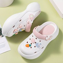 可愛卡通包頭拖鞋女夏季外穿2023年新款厚底防滑踩屎感沙灘洞洞鞋 歷史價格詳細信息