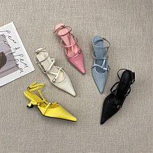 2024春夏新款尖頭高跟鞋細跟漆皮時尚通勤女涼鞋 歷史價格詳細信息