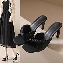 夏季新款露趾方頭蝴蝶結中空拖鞋外貿性感涼鞋 Lazada Women High 歷史價格詳細信息