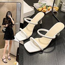 夏季新款露趾方頭蝴蝶結中空拖鞋外貿性感涼鞋 Lazada Women High 歷史價格詳細信息