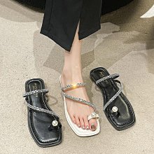 細帶夾腳拖鞋女新款歐美風粗跟涼拖鞋 粗跟涼鞋 法式性感小跟拖鞋 夾腳涼拖鞋 東大門韓風簡約百搭夏季跟鞋女士粗跟涼鞋-惠誠優選 歷史價格詳細信息