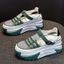 願望生活~厚底涼鞋女運動涼鞋夏季小香風魔術貼涼鞋小個子涼鞋 歷史價格詳細信息