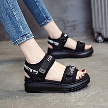 願望生活~厚底涼鞋女運動涼鞋夏季小香風魔術貼涼鞋小個子涼鞋 歷史價格詳細信息
