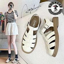 願望生活~鞋 編織羅馬鞋鏤空厚底鞋包頭學生女夏休閑沙灘鞋松糕底圓頭 歷史價格詳細信息