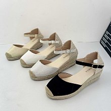 歐美大碼草編麻繩坡跟輕便涼鞋女厚底一字帶搭扣沙灘涼拖 草編楔形鞋 楔形涼鞋 增高厚底涼鞋 楔形涼拖鞋 女鞋 歷史價格詳細信息