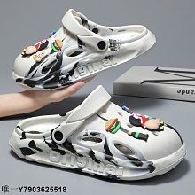 帆布包洞洞鞋踩屎感洞洞鞋男款夏季外穿沙灘戶外防滑厚底耐磨開車包頭半涼拖鞋 現貨 免運 歷史價格詳細信息