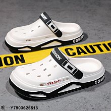 現貨免運 男生拖 懶人壹腳蹬 半拖休閒運動 踩屎感無後跟潮 開車休閑兩用 防滑無後跟男 夏季外穿子透氣頭 歷史價格詳細信息