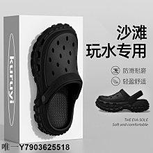 帆布包洞洞鞋踩屎感洞洞鞋男款夏季外穿沙灘戶外防滑厚底耐磨開車包頭半涼拖鞋 現貨 免運 歷史價格詳細信息