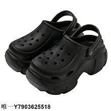 crors洞洞鞋女款夏季新厚底戶外防滑包頭增高半涼拖鞋 歷史價格詳細信息