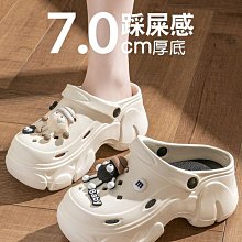 帆布包洞洞鞋洞洞鞋女夏季可愛外穿新款防滑沙灘厚底踩屎感包頭eva涼拖鞋 現貨 免運 歷史價格詳細信息