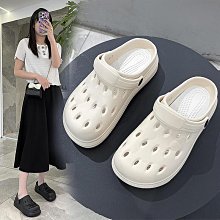 『悅家』厚底防滑休閒運動拖鞋女士外穿夏季新款一字拖時尚百搭踩屎感涼拖拖鞋涼鞋休閒鞋~5827 歷史價格詳細信息