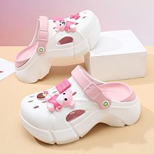 『悅家』洞洞鞋增高鞋女外穿拖鞋女夏時尚高級感厚底涼拖鞋男男拖鞋女拖鞋涼鞋休閒鞋~XB16879 歷史價格詳細信息