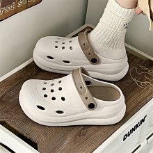 『悅家』厚底防滑休閒運動拖鞋女士外穿夏季新款一字拖時尚百搭踩屎感涼拖拖鞋涼鞋休閒鞋~5827 歷史價格詳細信息