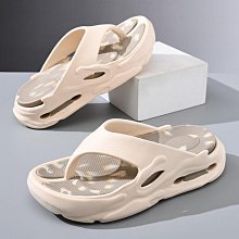 『悅家』厚底防滑休閒運動拖鞋女士外穿夏季新款一字拖時尚百搭踩屎感涼拖拖鞋涼鞋休閒鞋~5827 歷史價格詳細信息
