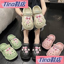 洞洞鞋女夏外穿芝麻街新款2023厚底防滑ins網紅兩穿包頭沙灘涼拖-可可鞋櫃 歷史價格詳細信息