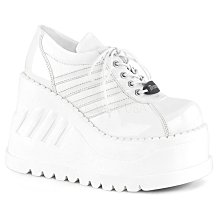 Shoes InStyle《四吋》美國品牌 FABULICIOUS 原廠正品透明金屬質感楔型高跟涼鞋 出清『銀色』 歷史價格詳細信息