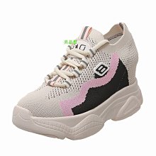 美晶聚?2019夏季新款厚底內增高韓版百搭厚底網面透氣老爹鞋 歷史價格詳細信息