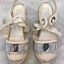 Ferragamo Mobile Phone Strap Gancini Pink Beige Silver Hardware Leather 歷史價格詳細信息