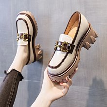 英倫風小皮鞋女夏新款時尚一腳蹬黑色職業上班工作鞋平底防滑 歷史價格詳細信息