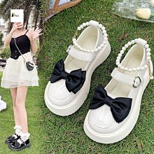 麗珍鞋厚底 哥特风大尺碼蘿莉塔鞋子 甜酷JK鞋粗跟小皮鞋白色 辣妹防水臺高跟鞋蝴蝶結公主鞋 歷史價格詳細信息