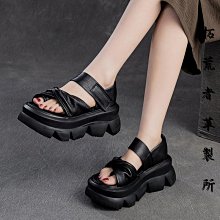 【拓荒者革製所】真皮厚底鞋四季款頭層牛皮樂福鞋增高一腳蹬休閒舒適單鞋真皮女鞋311 歷史價格詳細信息