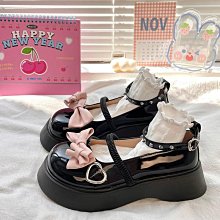 女鞋 厚底JK小皮鞋女春季新款黑色樂福鞋女英倫學院風粗跟女鞋子 歷史價格詳細信息