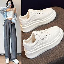 爆款厚底小白鞋女2024新款夏季網面透氣百搭小眾設計休閒運動板鞋 歷史價格詳細信息