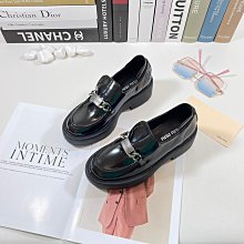 熱銷 樂福鞋女春秋2023年新款時尚厚底金屬扣復古英倫風百搭學院小皮鞋 可開發票 歷史價格詳細信息