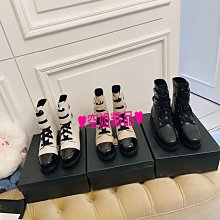 ♥空姐精品♥秋冬新品 L家 驢家 同款 頂級高端小牛皮 老花 綁帶 軍靴 中靴 歷史價格詳細信息