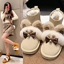 【精選】雪地靴女款冬季2023新款加絨加厚面包鞋厚底保暖短筒棉鞋~佳樂優選 歷史價格詳細信息