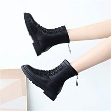 真皮馬丁靴女新款英倫風春秋薄款短靴中筒切爾西厚底煙筒靴 歷史價格詳細信息