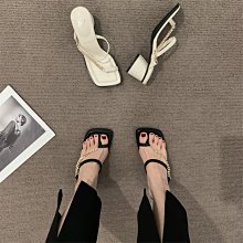 現貨 設計感ins小眾法式復古涼拖拖鞋女夏外穿氣質新款時尚高跟涼鞋子-誠信商鋪 歷史價格詳細信息