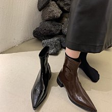 法式小短靴及踝靴粗跟秋季瘦瘦靴子白色春秋單靴高跟xie女xie2023年 歷史價格詳細信息