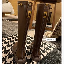 大碼過膝靴女顯瘦2021秋冬新款粗跟靴靴子瘦瘦彈力尖頭長靴 歷史價格詳細信息