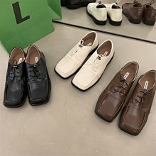 現貨熱銷-設計感小眾低跟單鞋小皮鞋英倫風2022年秋冬樂福鞋女鞋法式分趾鞋爆款 歷史價格詳細信息