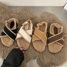 女鞋 勃肯鞋女新款冬季加絨加厚毛毛棉鞋平底百搭一腳蹬博肯鞋爆款 歷史價格詳細信息