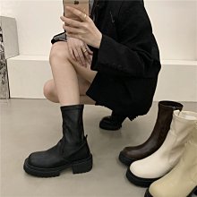 英倫風馬丁靴女款2024新款秋冬短靴復古兩穿中筒靴子厚底時尚女靴 歷史價格詳細信息