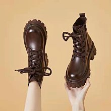 馬丁靴女英倫風年新款春秋女鞋厚底靴子加絨時尚潮酷短靴 歷史價格詳細信息