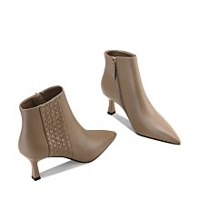 2022秋冬季新款高跟彈力靴女百搭靴防水臺小個子方頭粗跟長靴子 歷史價格詳細信息